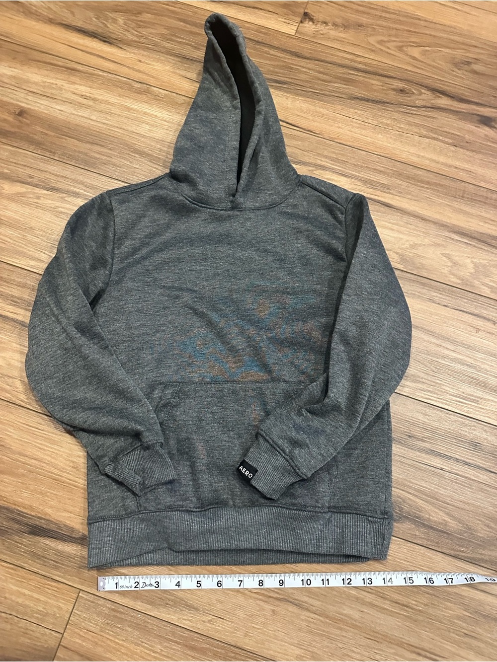 Aeropostale Boys Gray Pullover Hoodie
